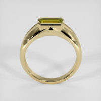 1.27 Ct. Greenish Yellow Sapphire Ring, 18K Yellow Gold 3