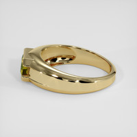 1.27 Ct. Greenish Yellow Sapphire Ring, 18K Yellow Gold 4
