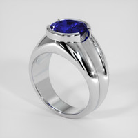 3.79 Ct. Blue Sapphire Ring, Platinum 950 2