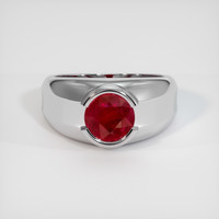 1.49 Ct. Ruby Ring, Platinum 950 1