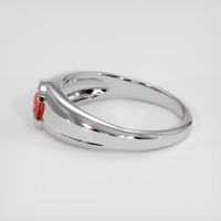 1.16 Ct. Padparadscha Sapphire Ring, Platinum 950 4