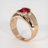 2.03 Ct. Ruby Ring, 14K Rose Gold 2