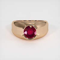 1.56 Ct. Ruby Ring, 14K Rose Gold 1