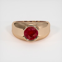 1.49 Ct. Ruby Ring, 14K Rose Gold 1