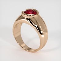 1.49 Ct. Ruby Ring, 14K Rose Gold 2