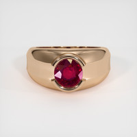 1.56 Ct. Ruby Ring, 18K Rose Gold 1