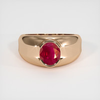 1.21 Ct. Ruby Ring, 18K Rose Gold 1