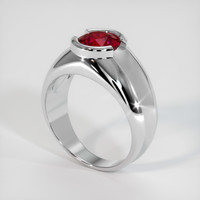 1.49 Ct. Ruby Ring, 10K White Gold 2