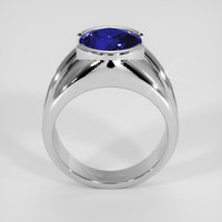 3.79 Ct. Blue Sapphire Ring, 14K White Gold 3