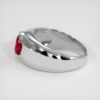 1.21 Ct. Ruby Ring, 14K White Gold 4