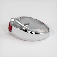 1.49 Ct. Ruby Ring, 14K White Gold 4