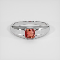 1.16 Ct. Padparadscha Sapphire Ring, 14K White Gold 1