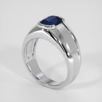 3.08 Ct. Blue Sapphire Ring, 14K White Gold 2