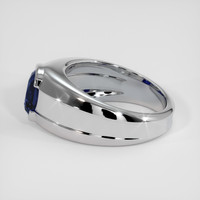 3.08 Ct. Blue Sapphire Ring, 14K White Gold 4