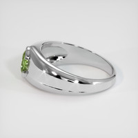 1.00 Ct. Green Sapphire Ring, 14K White Gold 4