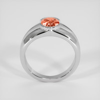2.69 Ct. Padparadscha Sapphire Ring, 14K White Gold 3