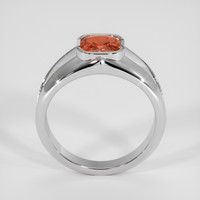 2.54 Ct. Padparadscha Sapphire Ring, 14K White Gold 3
