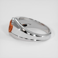 2.05 Ct. Padparadscha Sapphire Ring, 18K White Gold 4