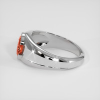 2.69 Ct. Padparadscha Sapphire Ring, 18K White Gold 4