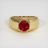 1.49 Ct. Ruby Ring, 10K Yellow Gold 1