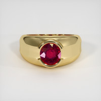 1.56 Ct. Ruby Ring, 14K Yellow Gold 1