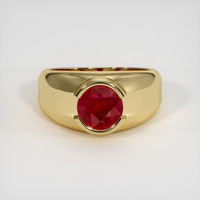 1.49 Ct. Ruby Ring, 14K Yellow Gold 1