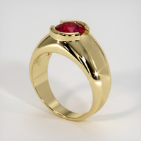 1.49 Ct. Ruby Ring, 14K Yellow Gold 2