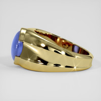 6.36 Ct. Blue Sapphire Ring, 14K Yellow Gold 4