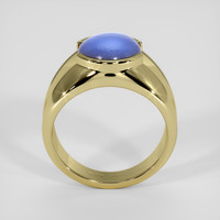 6.36 Ct. Blue Sapphire Ring, 18K Yellow Gold 3