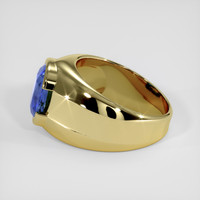 5.52 Ct. Blue Sapphire Ring, 18K Yellow Gold 4