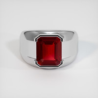 3.41 Ct. Ruby Ring, Platinum 950 1