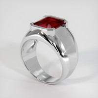 3.41 Ct. Ruby Ring, Platinum 950 2