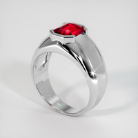 2.01 Ct. Ruby Ring, Platinum 950 2