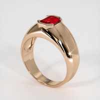 0.99 Ct. Ruby Ring, 14K Rose Gold 2