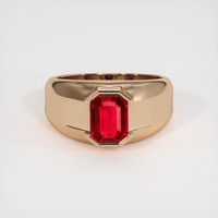 2.01 Ct. Ruby Ring, 14K Rose Gold 1