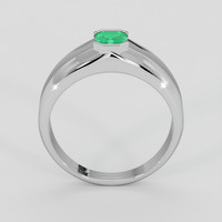 0.46 Ct. Emerald Ring, Silver 3