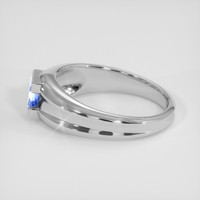 0.76 Ct. Blue Sapphire Ring, Silver 4