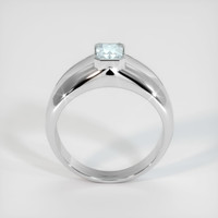 1.06 Ct. Greyish Blue Sapphire Ring, 10K White Gold 3