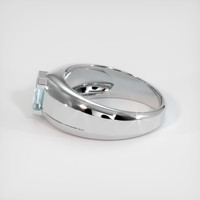 1.06 Ct. Greyish Blue Sapphire Ring, 10K White Gold 4