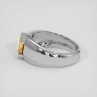 3.02 Ct. Orangish Yellow Sapphire Ring, 14K White Gold 4