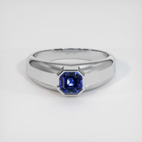 1.36 Ct. Sapphire Ring, 18K White Gold 1