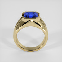 4.08 Ct. Blue Sapphire Ring, 10K Yellow Gold 3