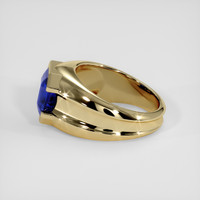4.08 Ct. Blue Sapphire Ring, 10K Yellow Gold 4