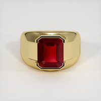 3.41 Ct. Ruby Ring, 14K Yellow Gold 1