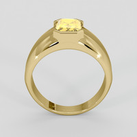 3.02 Ct. Orangish Yellow Sapphire Ring, 14K Yellow Gold 3