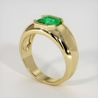 1.46 Ct. Emerald Ring, 18K Yellow Gold 2