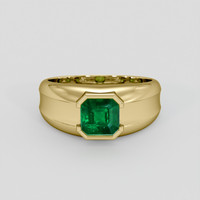 2.17 Ct. Emerald Ring, 18K Yellow Gold 1