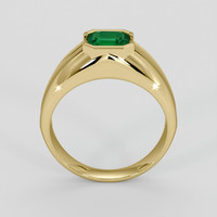 2.17 Ct. Emerald Ring, 18K Yellow Gold 3