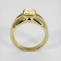 3.02 Ct. Orangish Yellow Sapphire Ring, 18K Yellow Gold 3