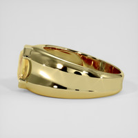 3.02 Ct. Orangish Yellow Sapphire Ring, 18K Yellow Gold 4